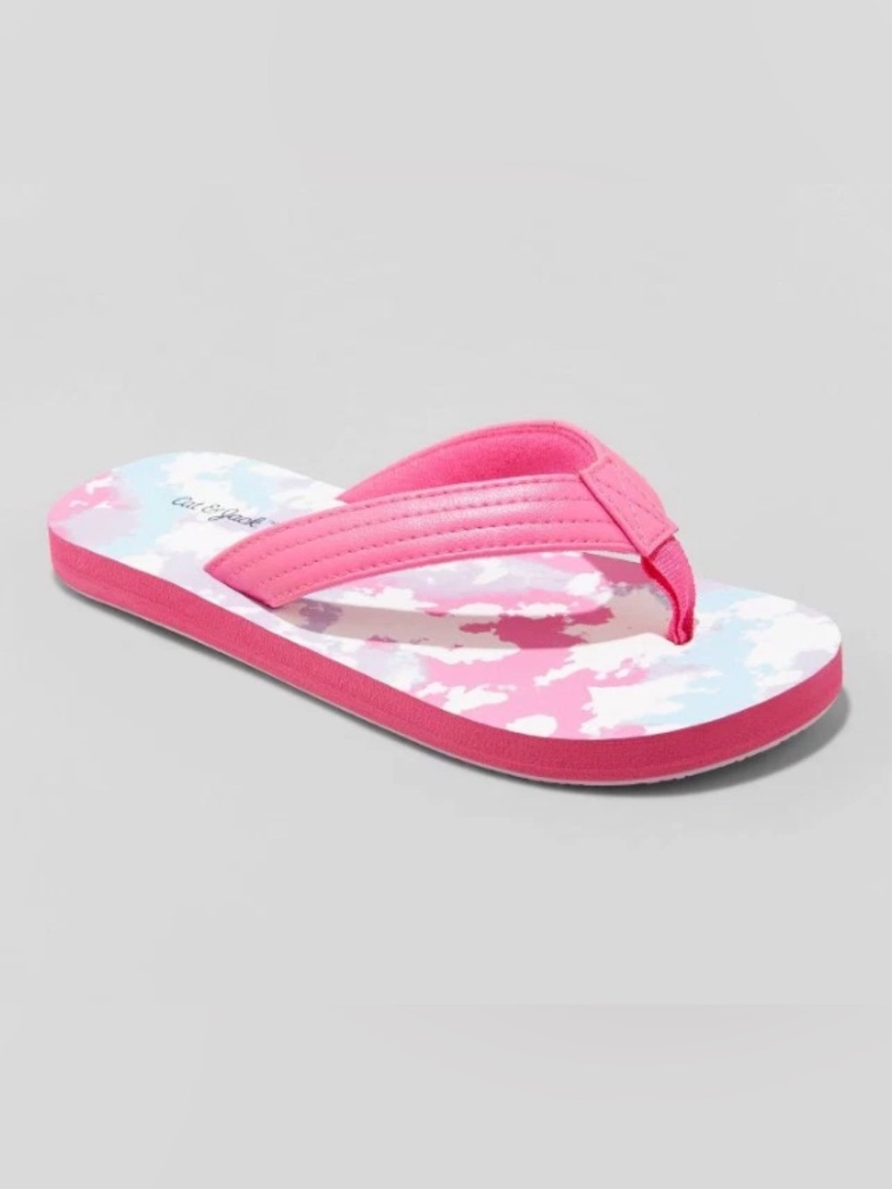 NEW Cat & Jack Girls' Ava Slip-On Thong Sandals Size Medium